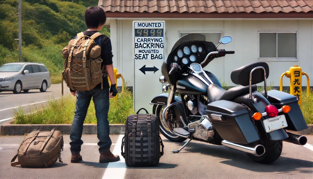バッグを背負う？固定する？乗車時の選択肢
