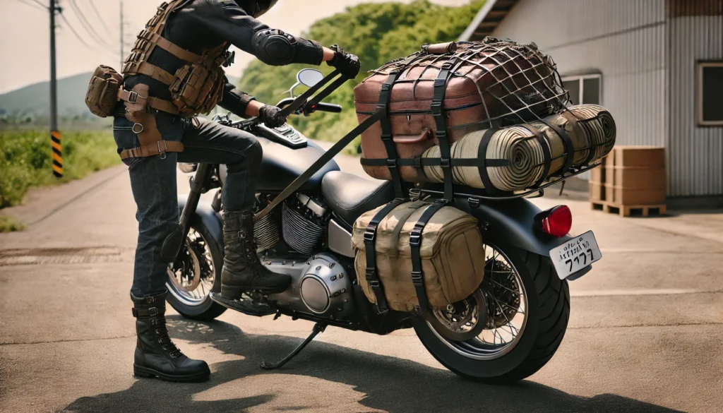アメリカンバイク乗りは荷物どうしてる？固定の実践テクニック