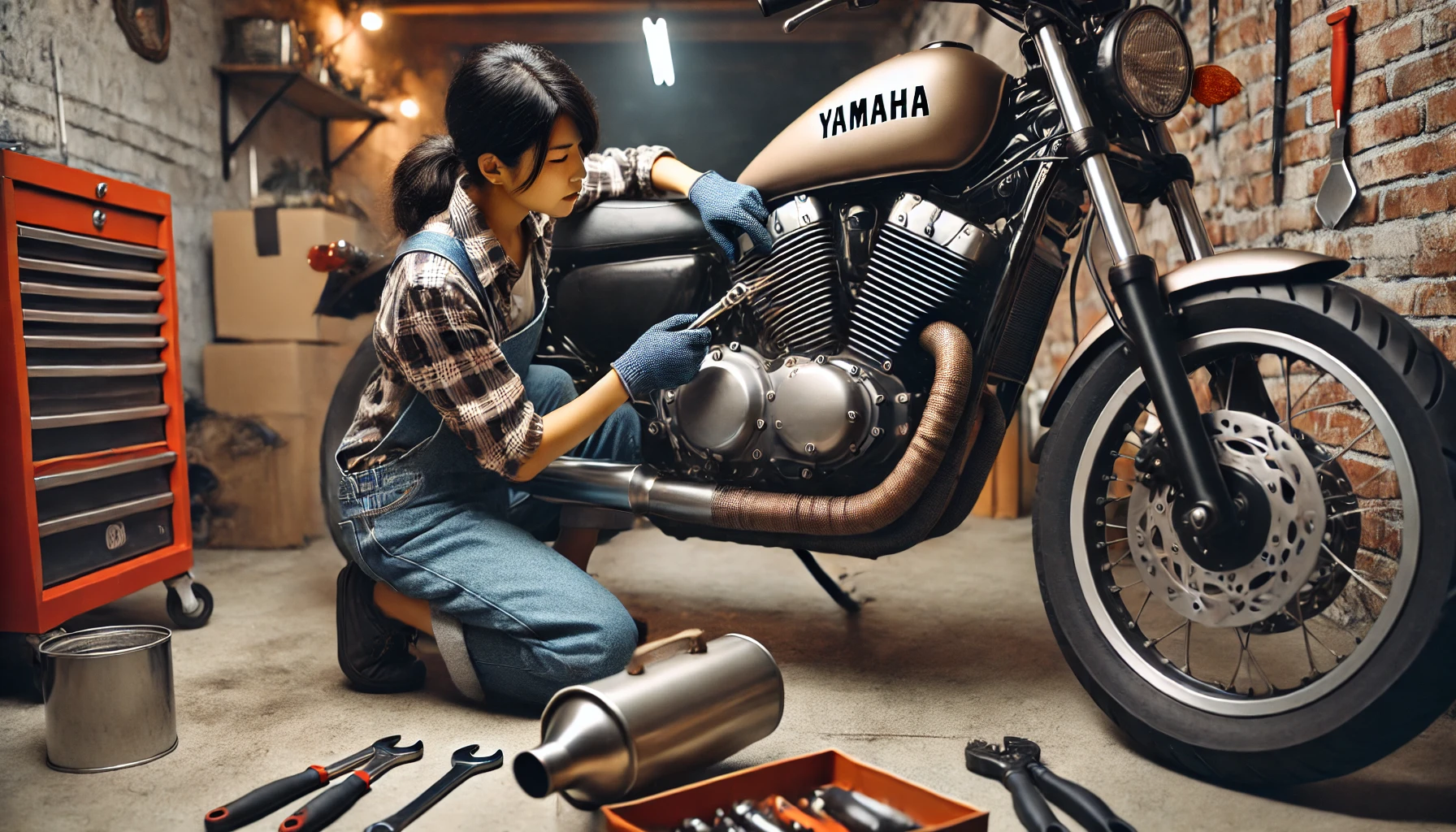 アメリカンバイクのマフラー交換時に注意すべき点と費用の目安