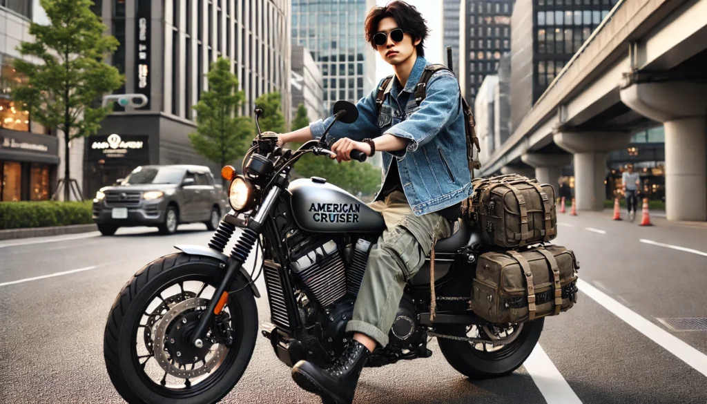 おしゃれに決まるカジュアル系バイクコーデで街乗りも快適