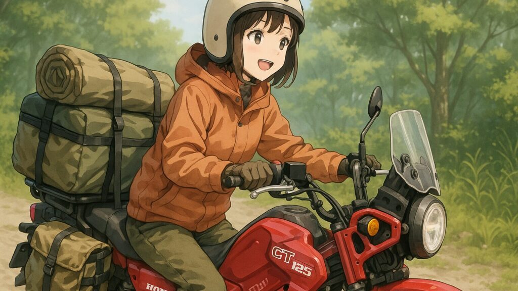 125ccバイクの積載術&キャンプ実践テクニック