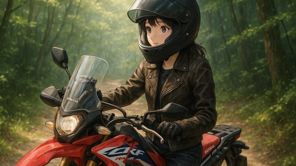 林道ツーリングと革ジャンの相性