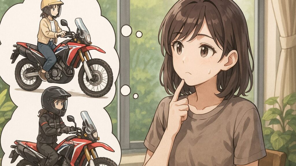 街乗りと林道ツーリングで選ぶ服装の違い