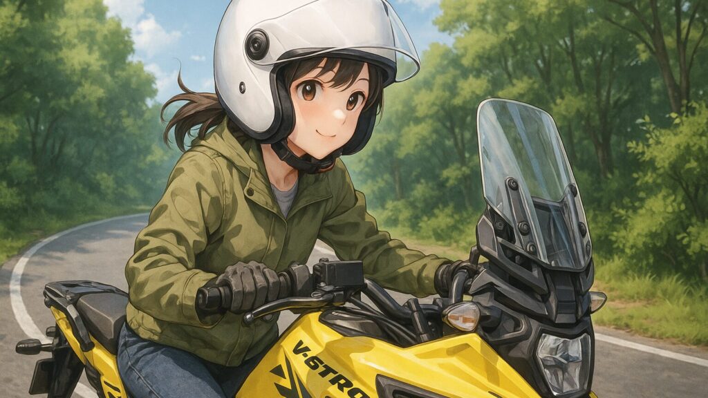 軽いヘルメットで快適ライド