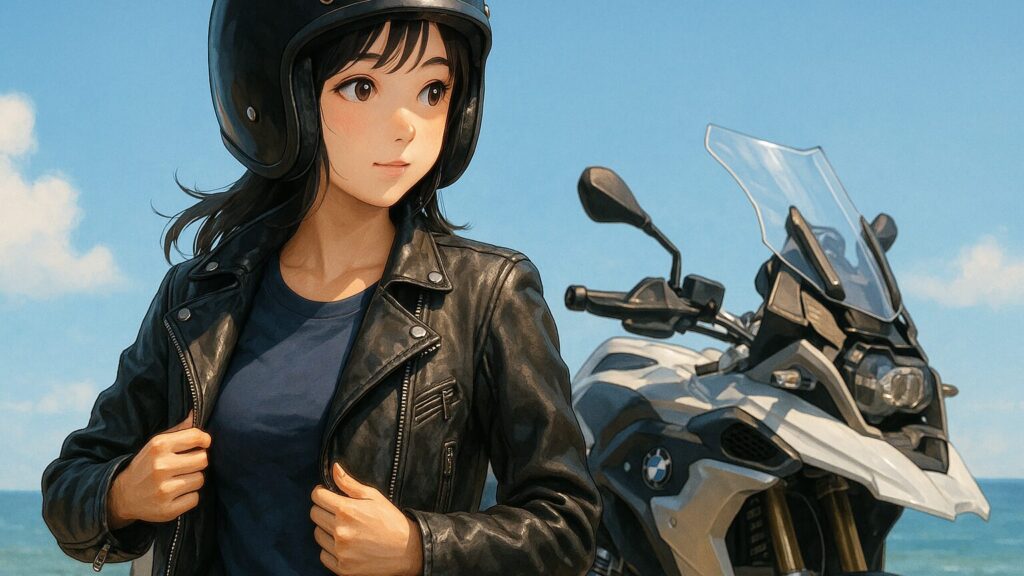 夏の革ジャン服装と快適アイテム