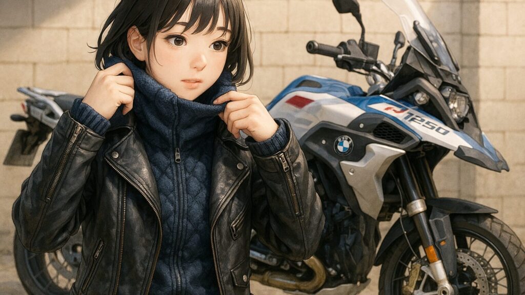 冬におすすめの革ジャン服装