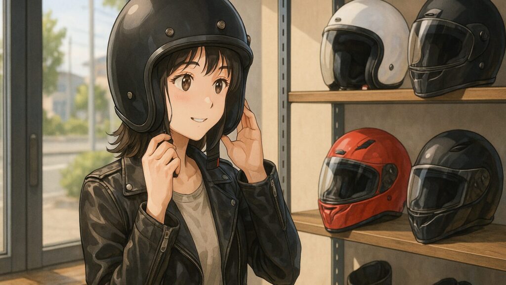 革ジャンと合わせるヘルメット選び