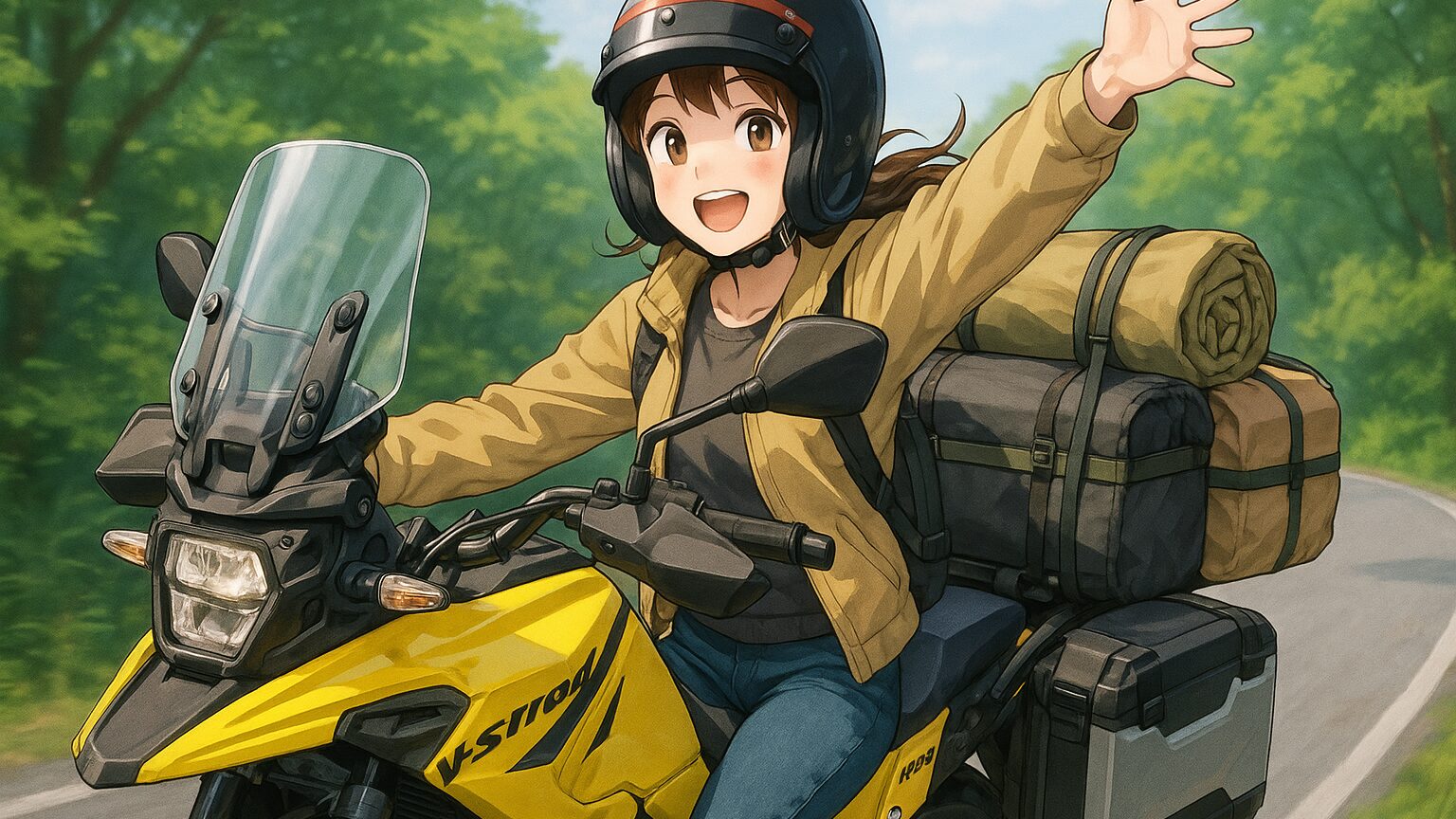 キャンプ道具もすっきり積載！アドベンチャーバイクへの積載術