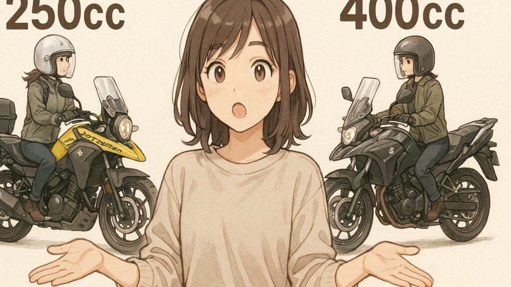 250ccと400ccの徹底比較ポイント