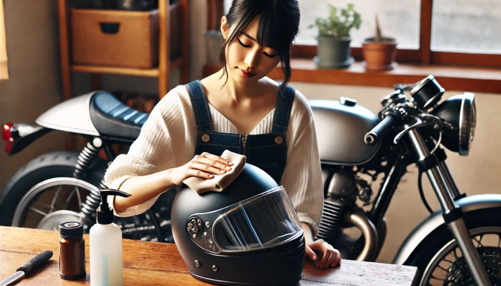 フルフェイスヘルメットのお手入れ方法