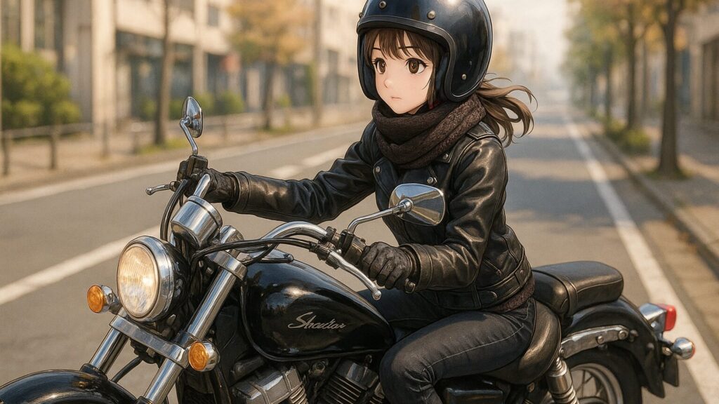冬におしゃれなアメリカンバイク服装実例集