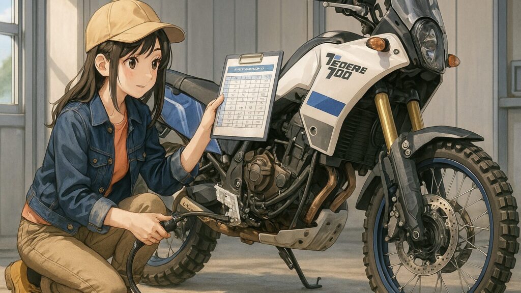 すぐに使える!バイクタイヤ空気圧表の見方