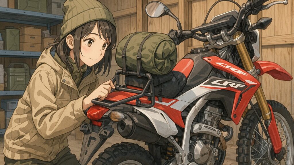 オフロードバイク積載アイテム＆カスタム徹底解説