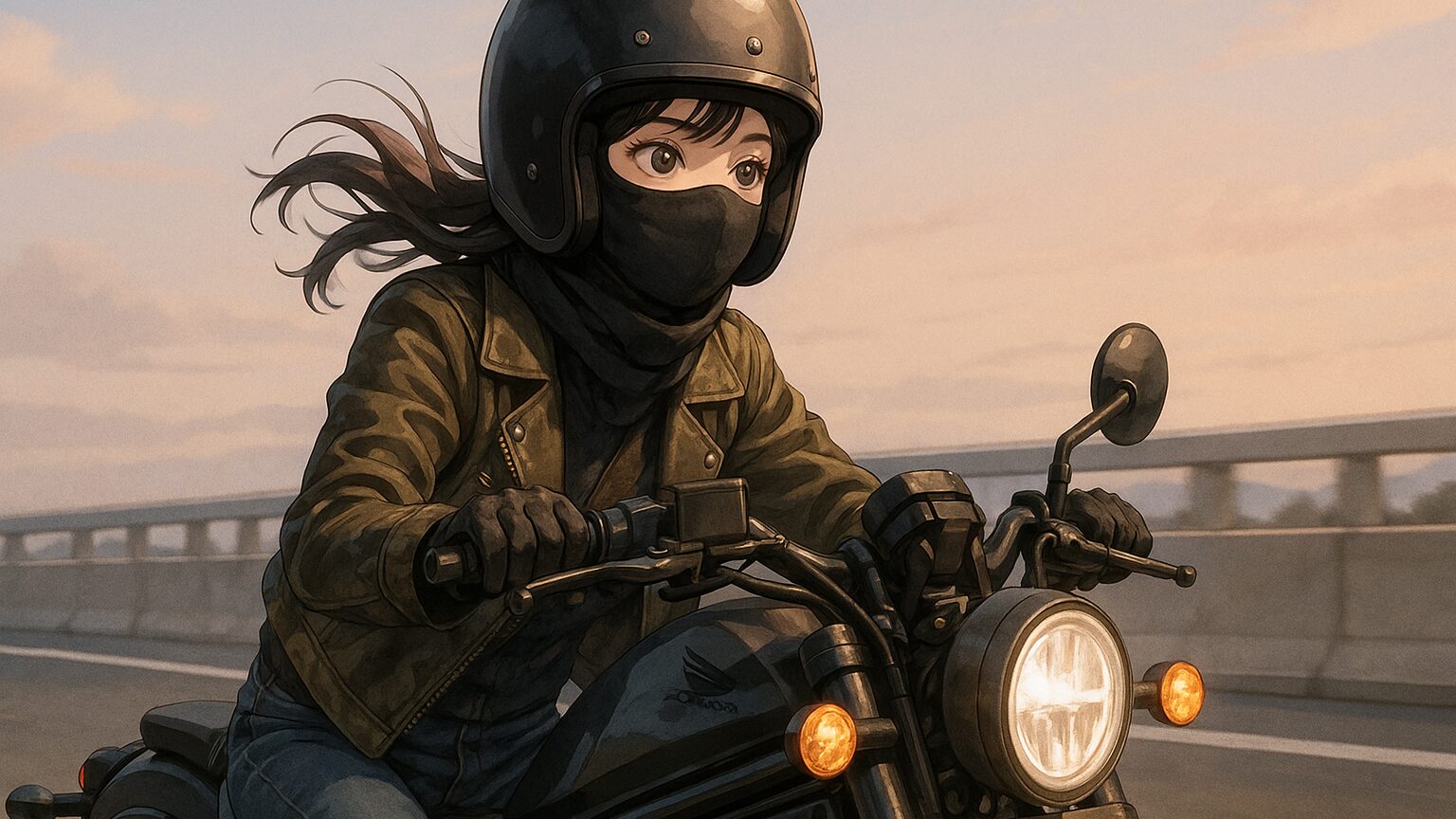フェイスマスクでアメリカンバイクの魅力UP！個性を出す着こなし術