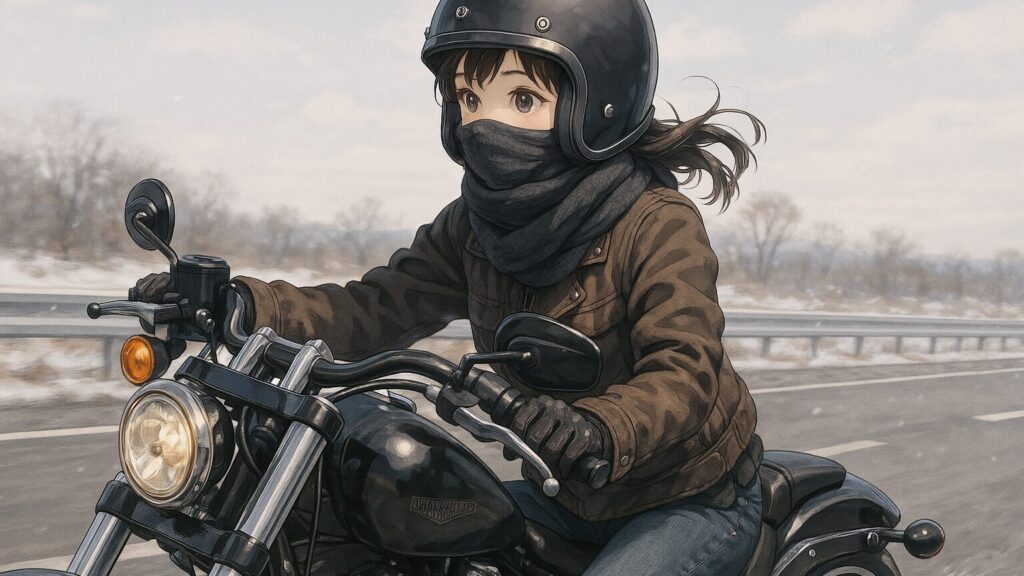 ネックウォーマーとフェイスマスクの使い分け実例