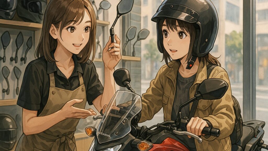 アドベンチャーバイク用ミラーの主な種類を解説
