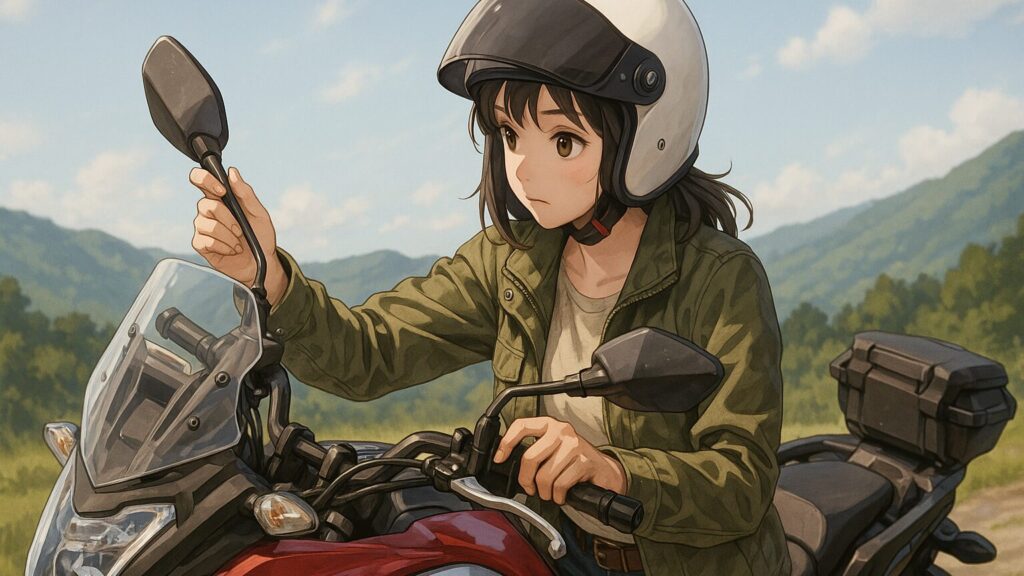 可倒式ミラーの魅力とアドベンチャーバイクとの相性