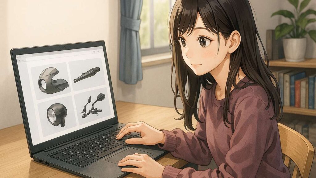 カスタムパーツが少ない中で個性を出す工夫