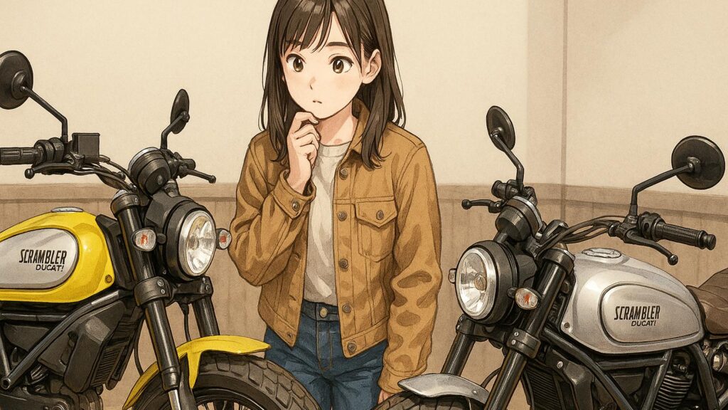 スクランブラーとカフェレーサーの違いを比較