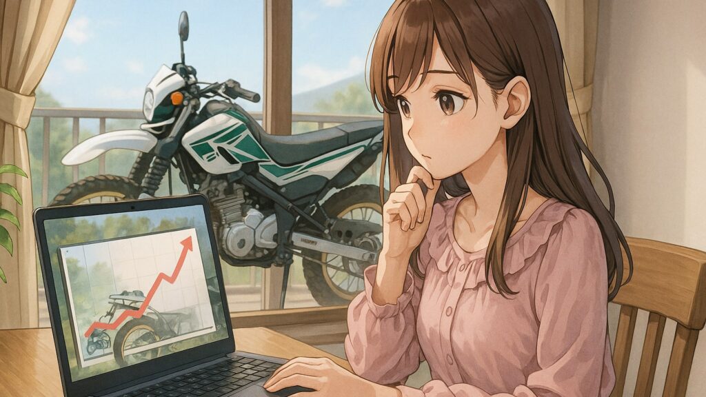 セロー250の高騰理由をデータで解説