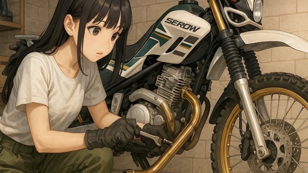 セロー250のエキパイ交換とカスタム実践ガイド