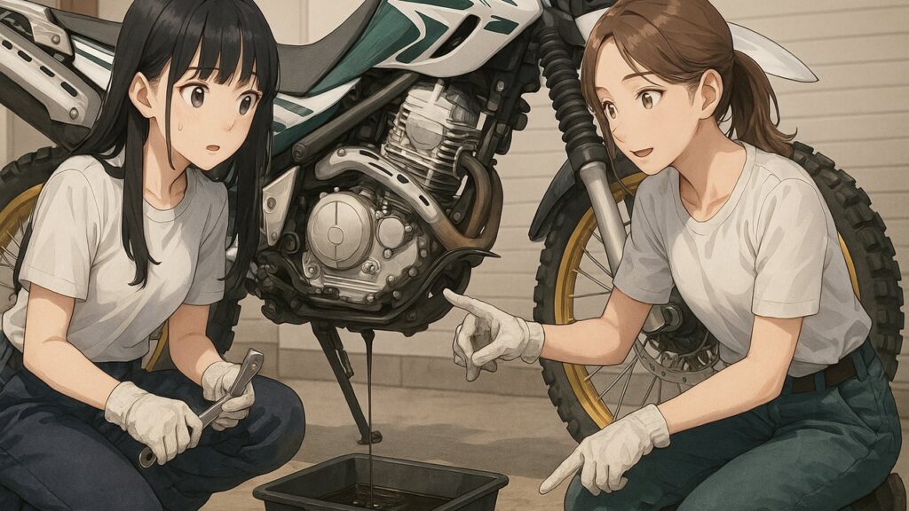 セロー250のオイル交換の手順と交換サイクル