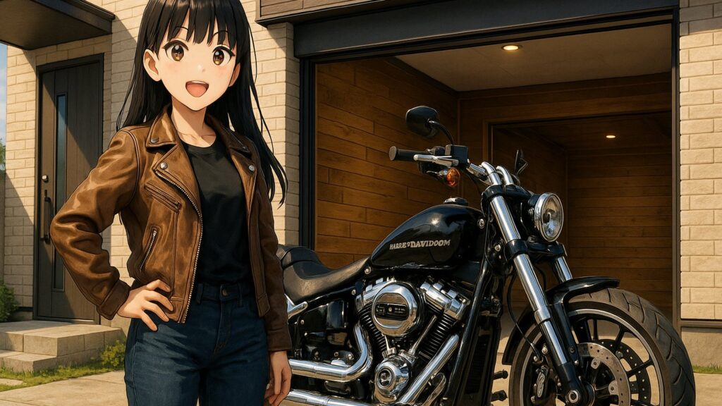 アメリカンバイクとビルトインガレージ入門