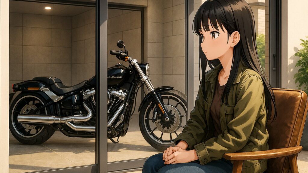 積水ハウスとアメリカンバイクのビルトインガレージ