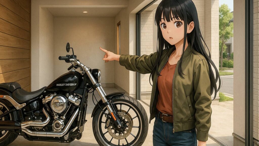 アメリカンバイク向けガレージ寸法と動線