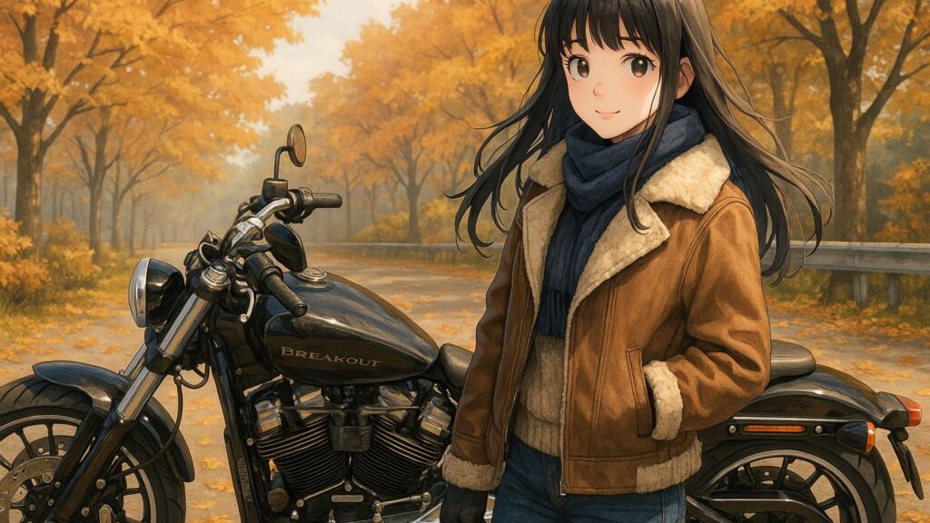 秋冬レディースバイクコーデ術