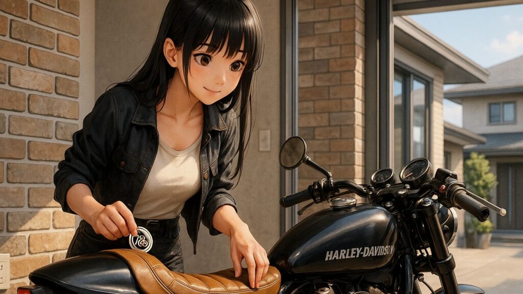 カフェレーサーシートとカフェレーサーステッカー