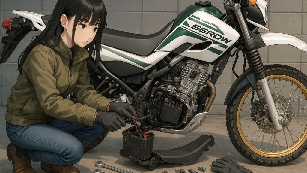 セロー250のバッテリーを交換する際の基本ポイント