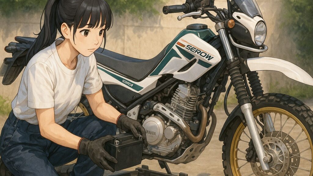 セロー250のバッテリー交換実践手順