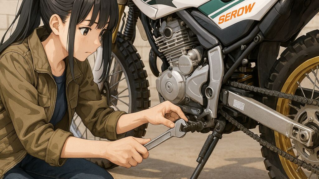 アジャスター調整と目盛確認