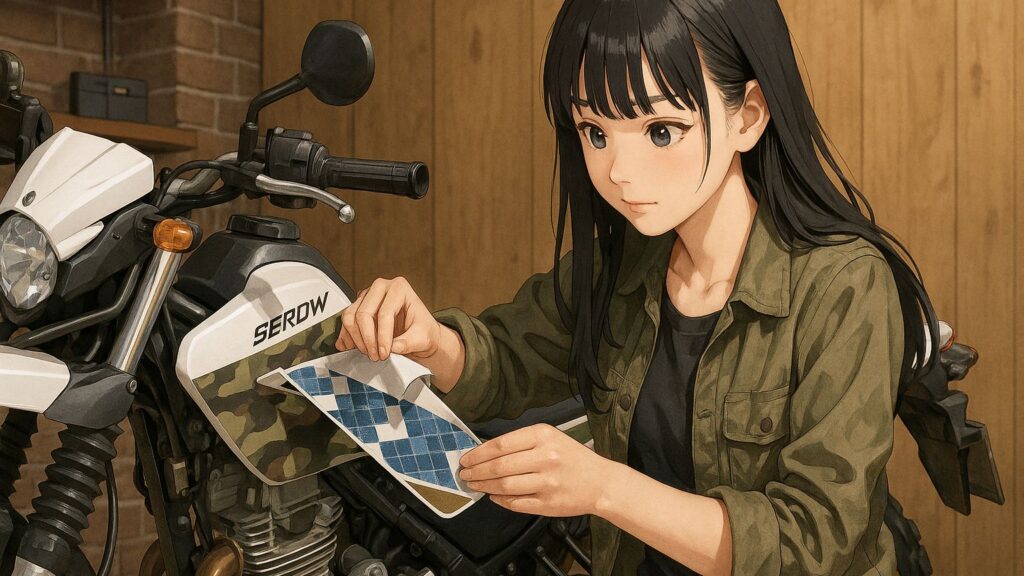 セロー250用デカールの貼り方と購入方法