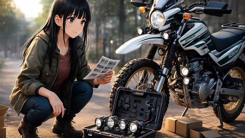 総括：セロー250用フォグランプの選び方とセッティング