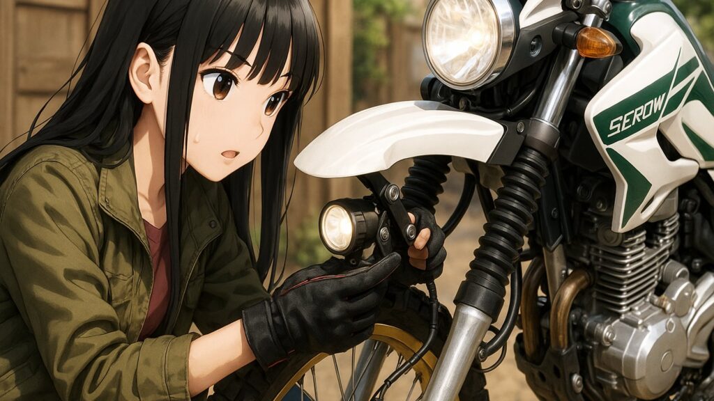 セロー250のフォグランプ取付と注意点