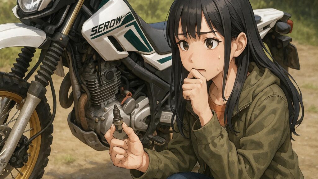 セロー250のプラグかぶり原因対策