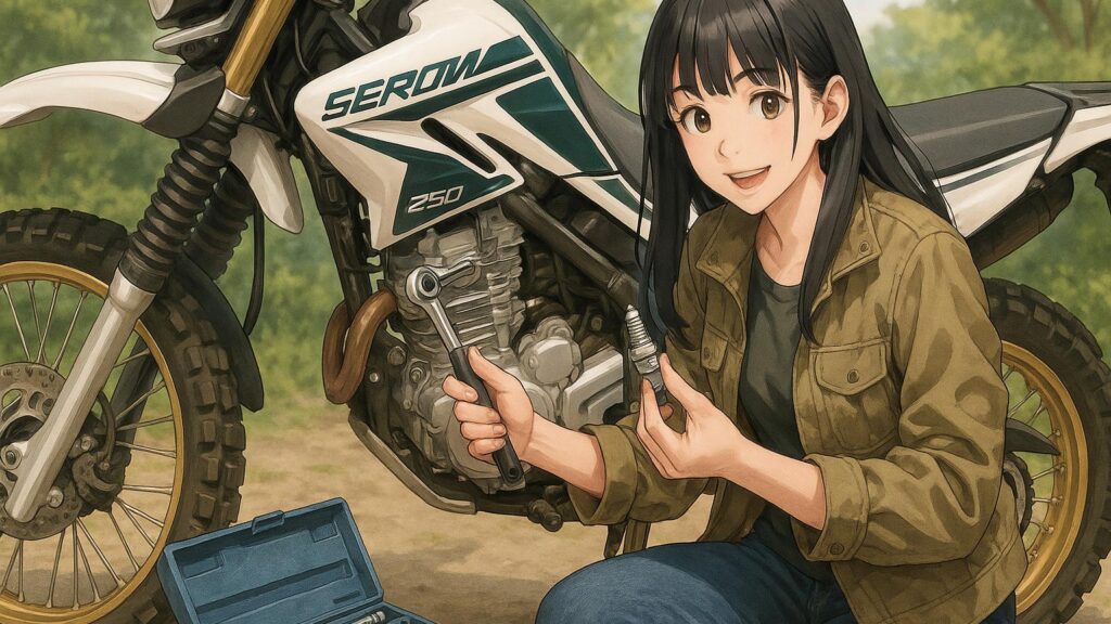 必要工具とセロー250でのプラグ交換作業のコツ