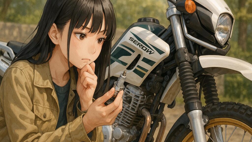 セロー250のプラグ寿命と点検方法