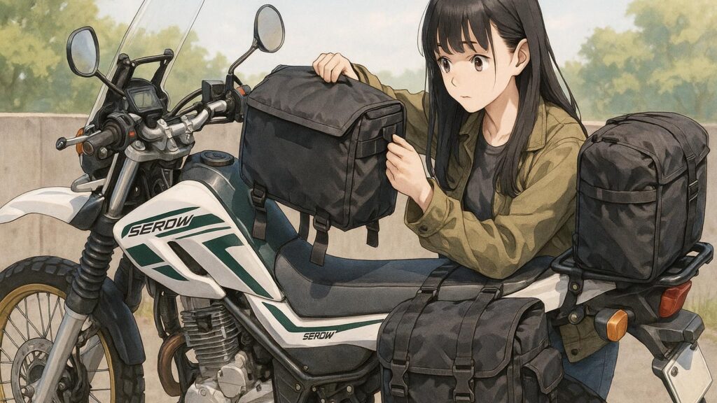 リアバッグ併用時の積載配置