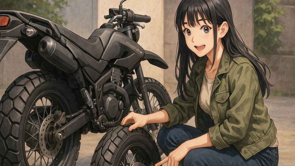 セロー250のリアタイヤ130化