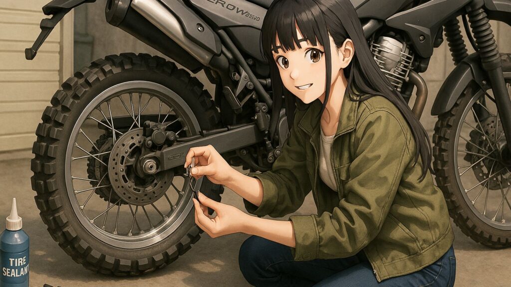 セロー250のチューブレス化