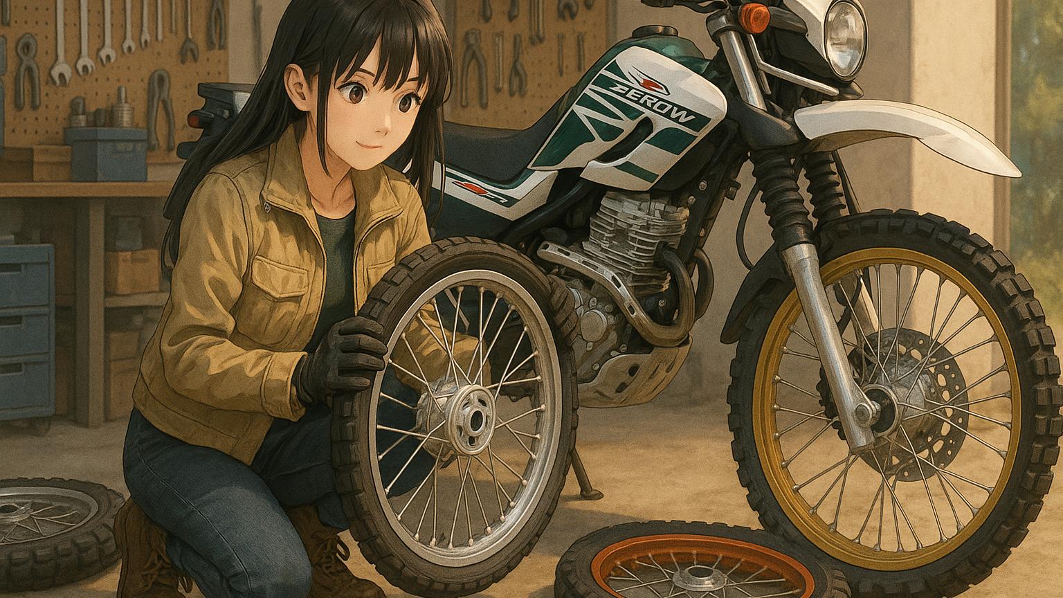 セロー250のホイール選び完全攻略｜純正・流用・社外の最適解