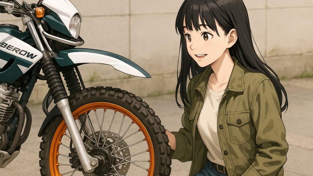 オレンジリムの配色と車体色