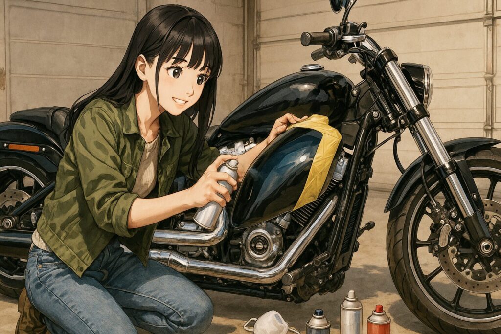 アメリカンバイクのカスタムペイントを自作するDIY法