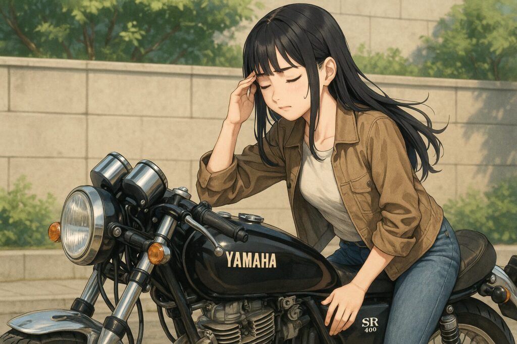 SR400のセパハン化と振動対策