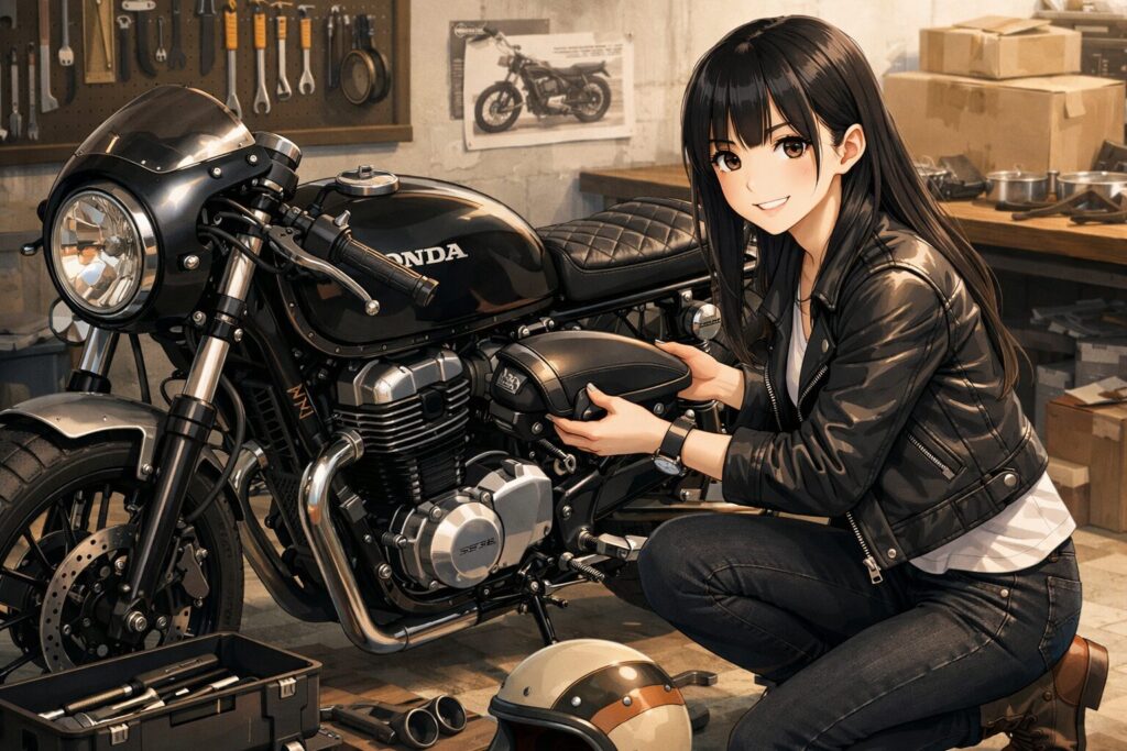 GB350をカフェレーサー風にするキットの活用法