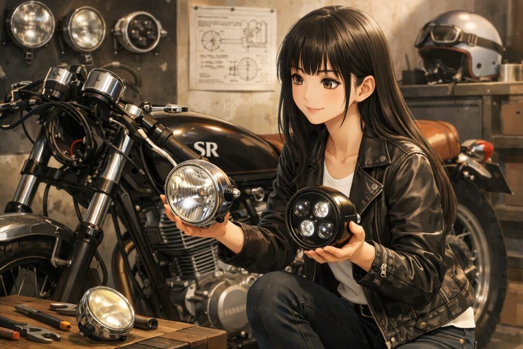 失敗しないカフェレーサー向け車検対応ライトの選び方