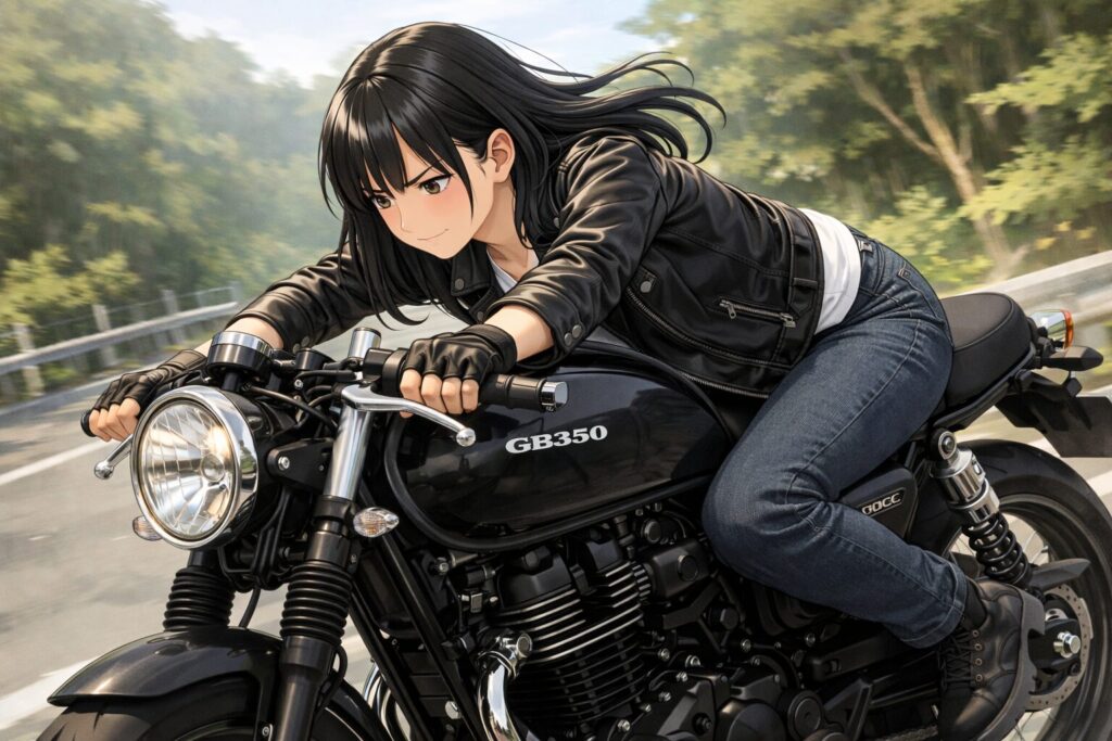 GB350をセパハン化した際の姿勢の変化と影響